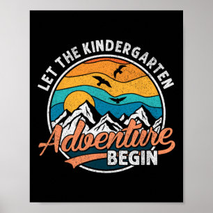 Laat het kleuteravontuur beginnen Terug naar schoo Poster