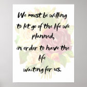 Laat het leven dat we gepland hadden los poster (Voorkant)