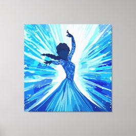 Laat het los canvas afdruk
