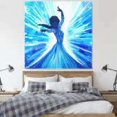 Laat het los canvas afdruk (Insitu (Slaapkamer))