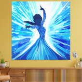 Laat het los canvas afdruk (Insitu (Woonkamer))