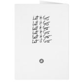 Laat het los! Motivatie kalligrafie (Achterkant)