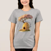 'Laat het los' Tri-Blend Shirt (Voorkant)