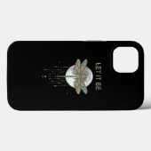 Laat het maan zijn en dragonfly Dream Catcher Case-Mate iPhone Case (Achterkant (horizontaal))