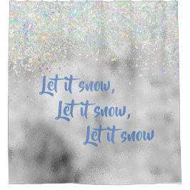 Laat het met Kerstmis gaan Douchegordijn