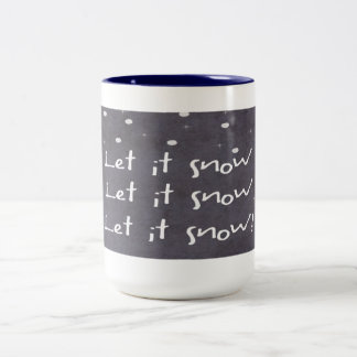 Laat het met Kerstmis Mok sneeuwen