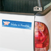 Laat het mogelijk zijn de bumpersticker aan te bre (Op Truck)