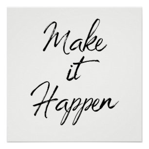 Laat het Motivatie de Verandering van de Kleur van Perfect Poster