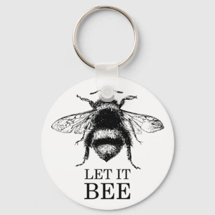 Laat het  Natuur Bumble Bee zijn Sleutelhanger