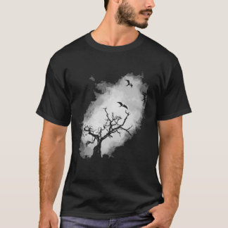 Laat het nest (donker) achter t-shirt