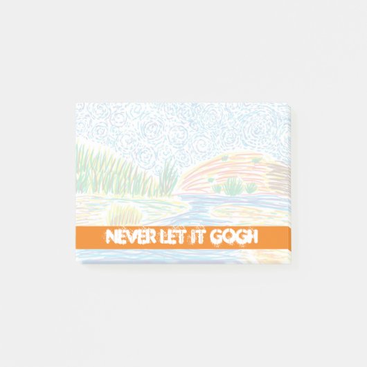 Laat het nooit Gogh - Impressionist Post-it® Notes (Voorkant)