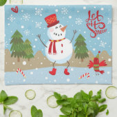 Laat het nu keukenhanddoek sneeuwen (Gevouwen)