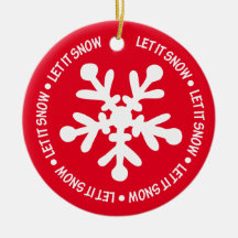 Laat het Ornament sneeuwen