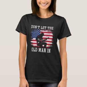 Laat het oude Man in gitaarspeler VS niet T-shirt