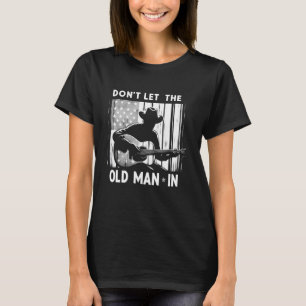 Laat het oude Man niet in de Amerikaanse vlag Gui T-shirt
