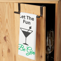 Laat het plezier GIN zijn - Keuken theedoek