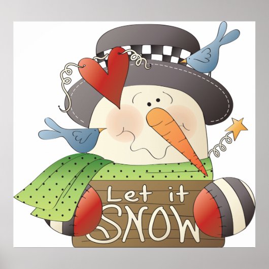 Laat het Poster sneeuwen (Voorkant)