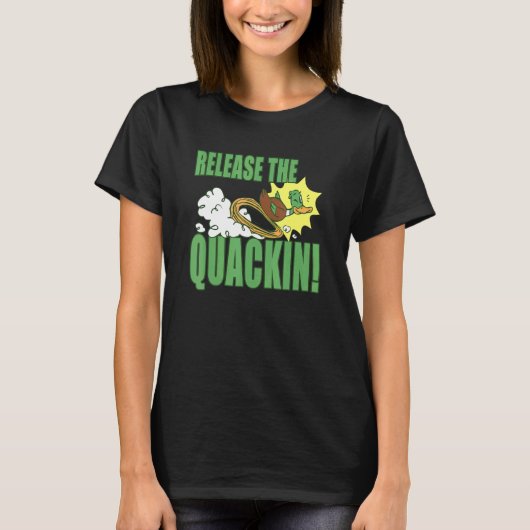 Laat het quacking Yellow Rubber Ducks Design los T-shirt (Voorkant)
