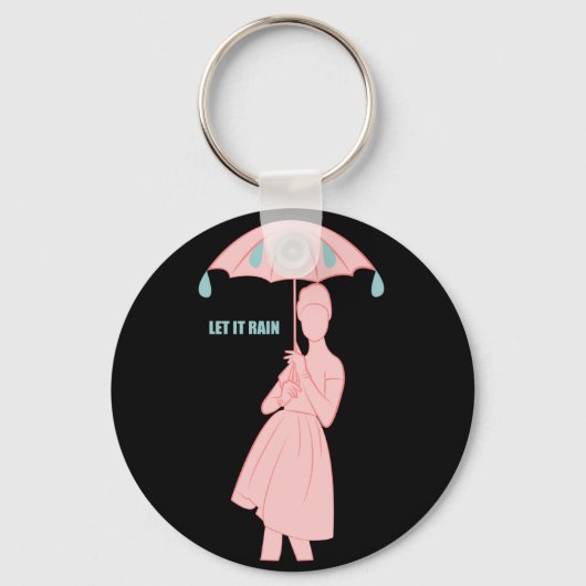 Laat het regenen sleutelhanger (Voorkant)