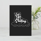 Laat het Skater Rollerblading Gift van het Skater Kaart (Staand voorkant)
