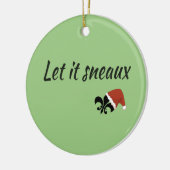 Laat het Sneaux Louisiana Cajun kerstversiering Keramisch Ornament (Links)