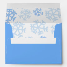 Laat het Sneeuwblauw Envelop