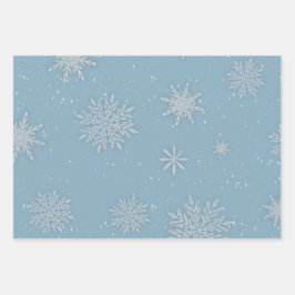 Laat het Sneeuwblauw Inpakpapier Vel