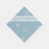 Laat het Sneeuwblauw Servet (Hoek)