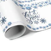 Laat het sneeuwblauw wit inpakpapier (Rol Hoek)