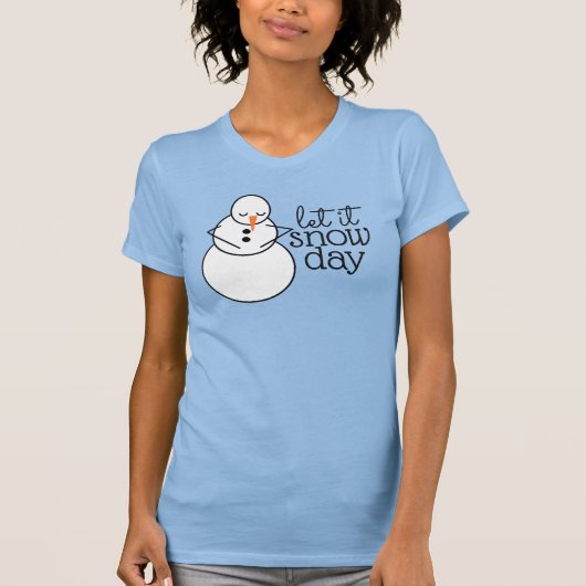 Laat het Sneeuwdag Shirt (Voorkant)