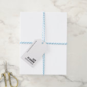 Laat het sneeuwdashonden! Gepersonaliseerde Kerstm Cadeaulabel (Met Touw)