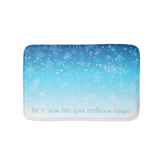 laat het sneeuwen badmat (Voorkant)