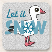 Laat het sneeuwen. bier onderzetter (Voorkant)