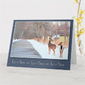 Laat het sneeuwen! -Blanco Kaart (Gele Bloem)