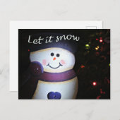 Laat het sneeuwen briefkaart (Voorkant / Achterkant)