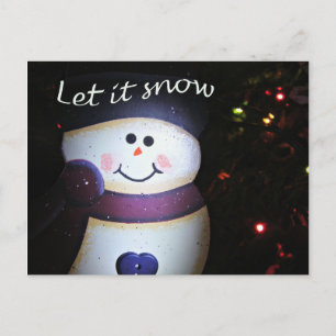 Laat het sneeuwen briefkaart