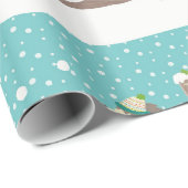 Laat het sneeuwen cadeaupapier (Rol Hoek)