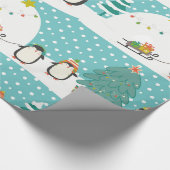 Laat het sneeuwen cadeaupapier (Hoek)