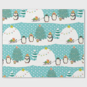 Laat het sneeuwen cadeaupapier (Vlak)