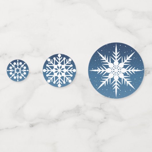 Laat het sneeuwen confetti (Achterkanten)