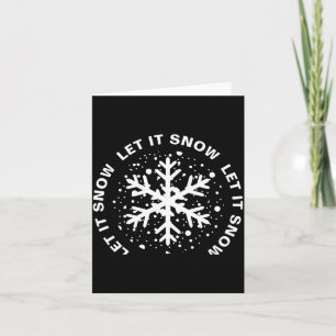 Laat het Sneeuwen Eén Grote Sneeuwvlok Kaart