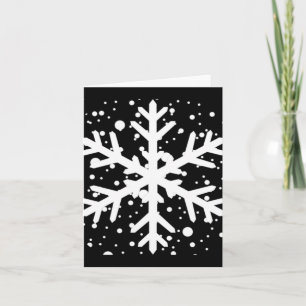 Laat het Sneeuwen Eén Grote Sneeuwvlok T-shirt Kaart