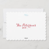 Laat het sneeuwen Equine Holiday Kaart (Achterkant)