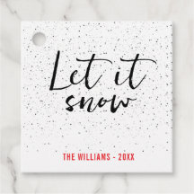 Laat het sneeuwen + familienaam + één foto