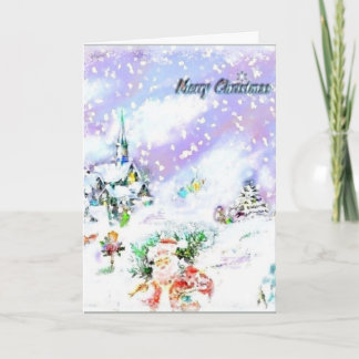 Laat het sneeuwen feestdagen kaart