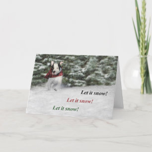 Laat het Sneeuwen Feestdagen Kaart