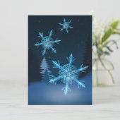 Laat het sneeuwen feestdagenkaart (Staand voorkant)