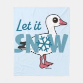Laat het sneeuwen. fleece deken (Voorkant)