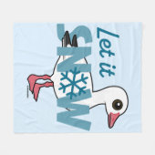 Laat het sneeuwen. fleece deken (Voorkant (Horizontaal))