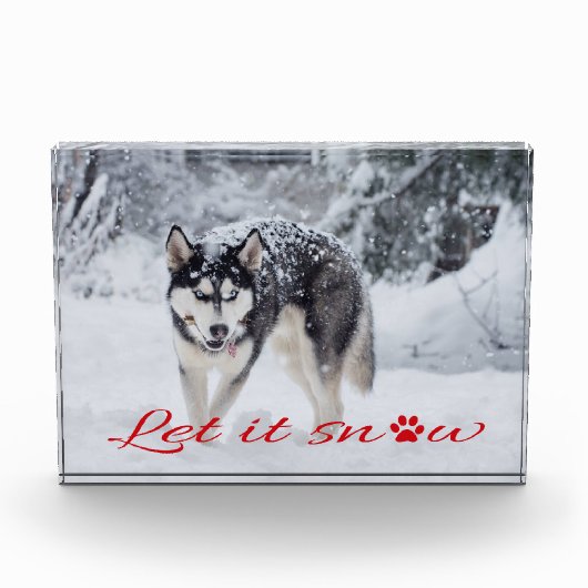 Laat het sneeuwen fotoblokken (Voorkant)